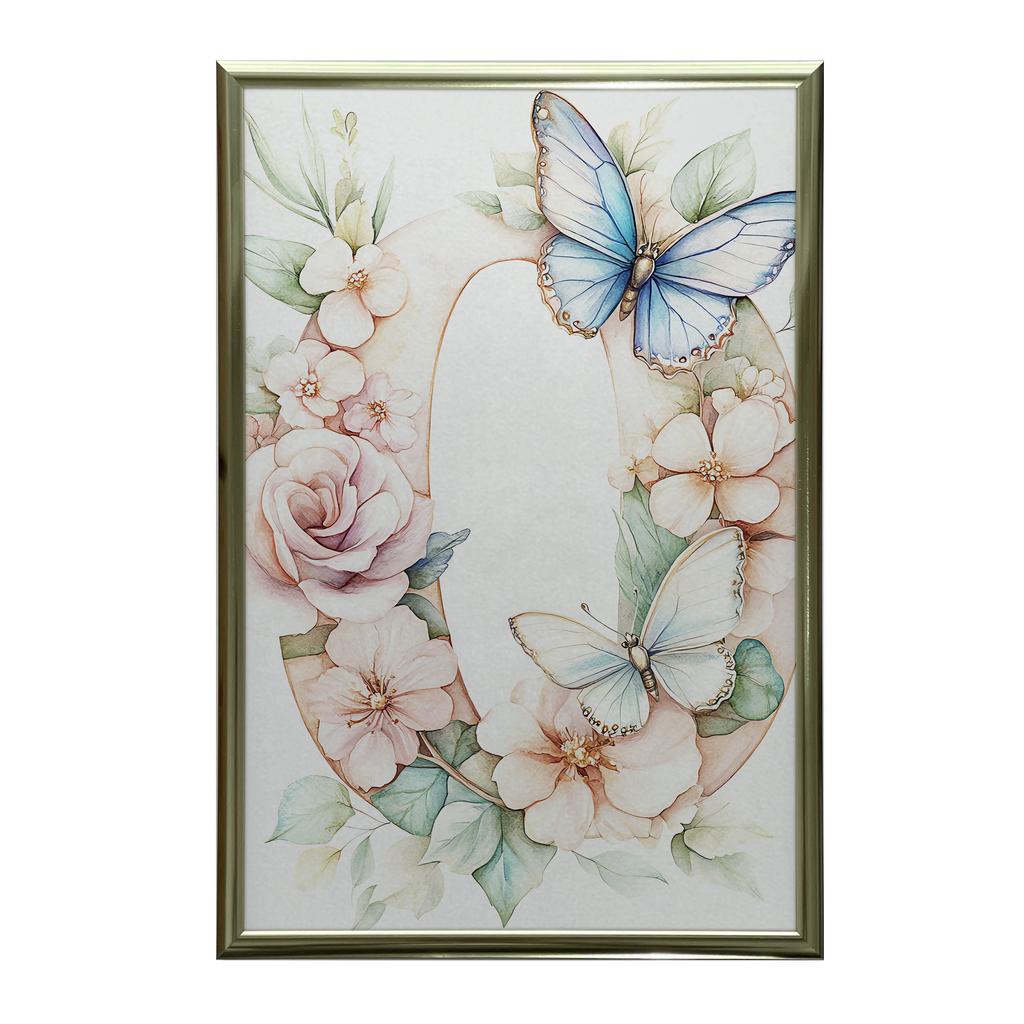 Okrągła Magia - Plakat Z Literą "O" Okrągła Magia - Plakat Z Literą "O", 30X40 Cm, Bez Ramy, Papier Matowy 230 Gsm