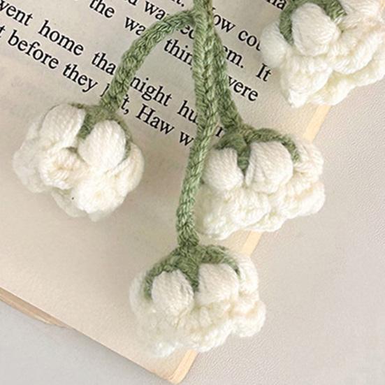 Крючковый Цветок Брелок Ручной Работы Цветок Фруктовая Сумка Шарм Милый Брелок Подвеска с Цепочкой из Искусственного Жемчуга Аксессуар для Девочек Женщин Ключей Рюкзака