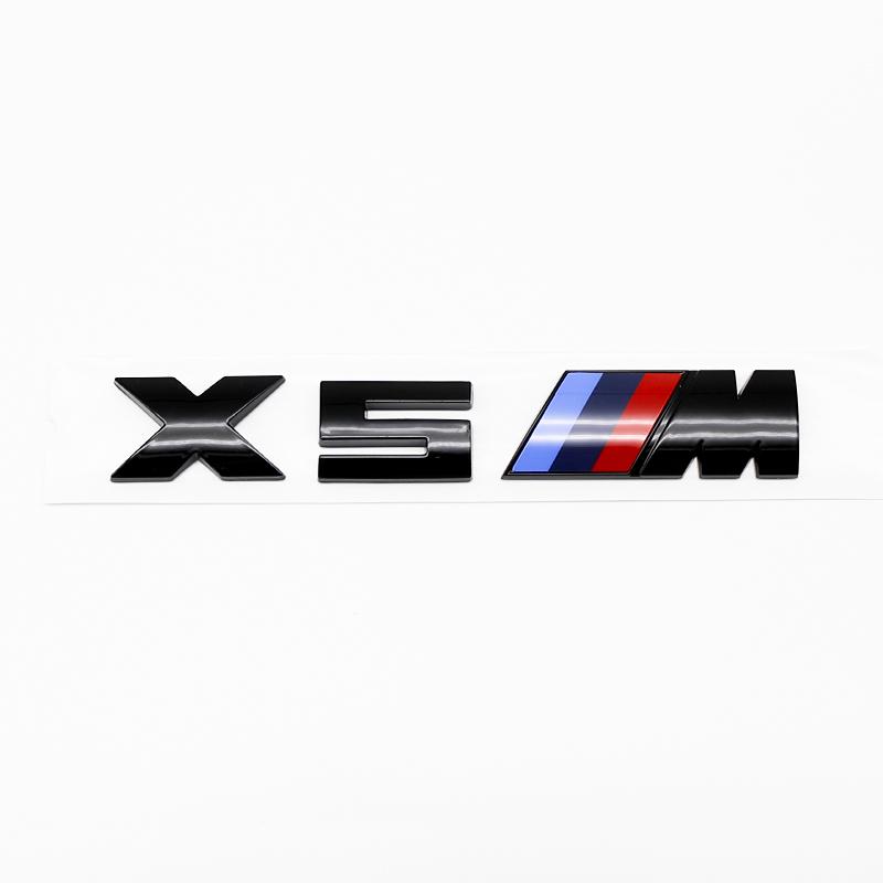 SQLI6 ABS Car Trunk Badge Emblem M Series Numbers For BMW X3M X2M X5M M6 X4M F48 G01 E84 E83 F39 F10 F30 G11 Auto Tuning Accessories