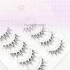Curled False Eyelashes Soft Manga Lashes Makeup Tool Full Strip Lashes  Women