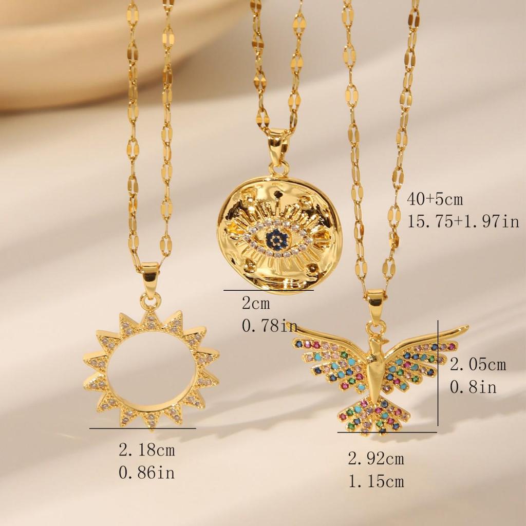 Геометрическое колье с покрытием из 18-каратного золота: Элегантный, Универсальный и Невыцветающий с Простым Роскошным Дизайном