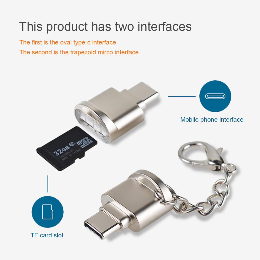 USB / Type C Кардридер для карт памяти Micro SD TF OTG адаптер для iphone 15 для Samsung для Xiaomi Redmi Huawei