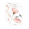 4 Pcs Cute Flowers Wall Stickers  Peel And Stick Watercolor Flowers Wall Decals