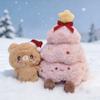 Милая Плюшевая Кукла Медведь и Рождественская Елка с Наполнителем из ПП Хлопка для Праздничных Подарков и Декора Детской Комнаты