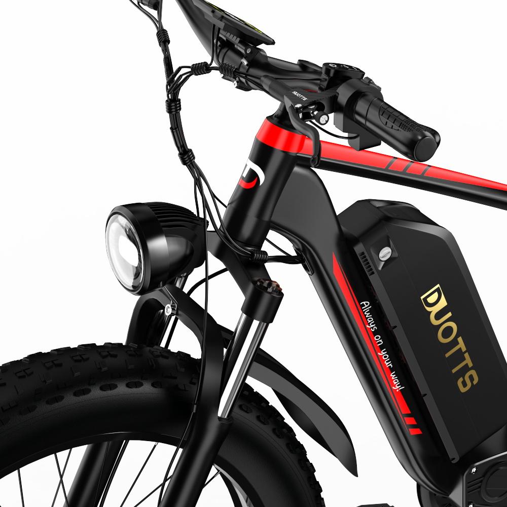 DUOTTS S26 Electric Bike 750W Motor, 48V 20Ah Samsung Battery, 120KM Range, IP55 Waterproof, 55° Climbing