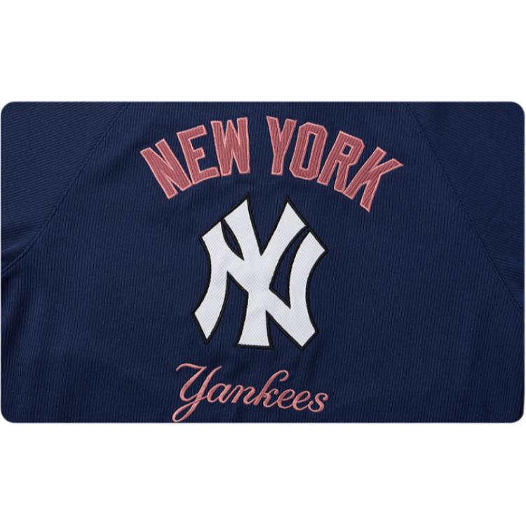 New Era X MLB Нью-Йорк Янкиз Повседневная куртка с вышитой нашивкой с логотипом команды, воротником-стойкой, свободного кроя, унисекс 14529330