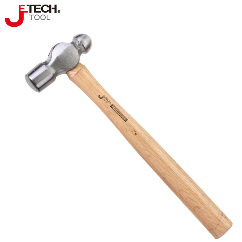 JETECH 16oz Wood Handle Round Head Hammer