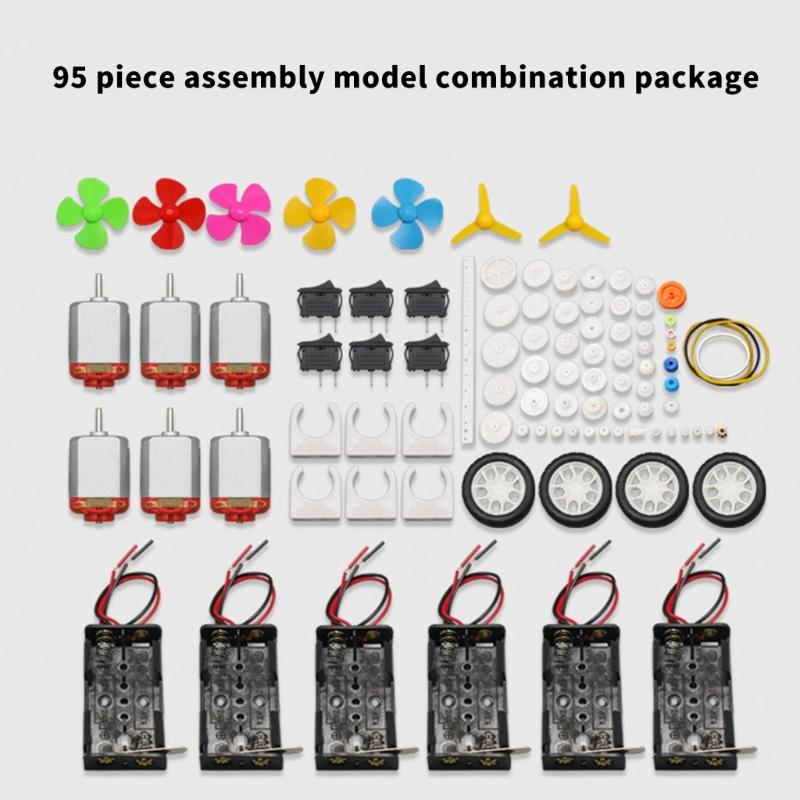 Mini Electric Motors 12V 10000RPM With Gears Battery Holder And Propeller For STEM Project And Model Building