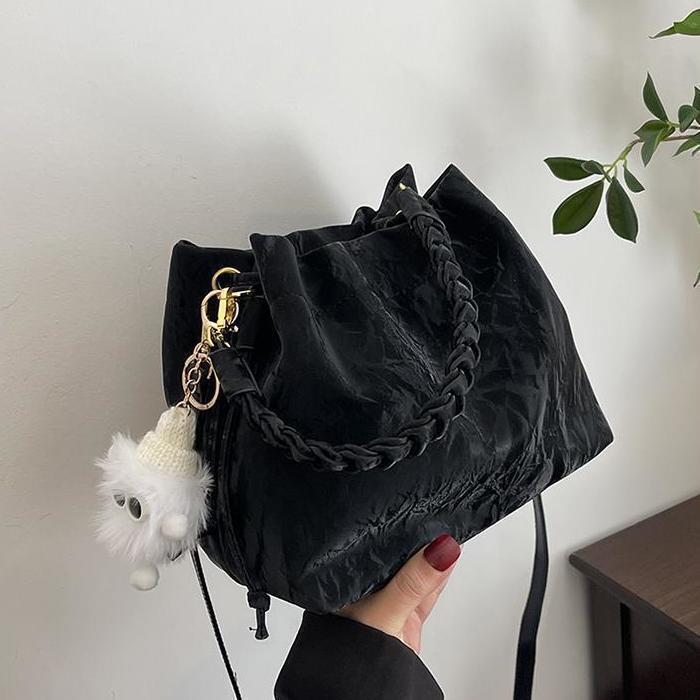 High-End 2025 Women's Pink Crossbody Bucket Handbag