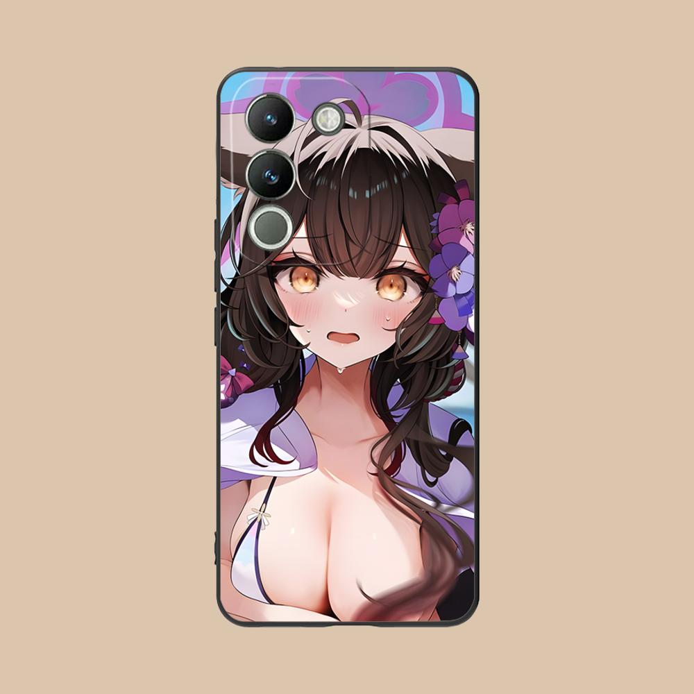 Blue Archive Kosaka Wakamo Phone Case for VIVO V60 V50 V40 V30 V29 V27 V25 V23 Pro Lite 5G Colorful Printing Cover Pretty Luxury