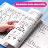 Transparent A3 File Folder Gradient Color Insert Paper Storage Booklet Document Organizer  Students