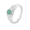 Серебряное кольцо с натуральным изумрудом 0.923ct (2111481) 2.76 гр. 925 пробы