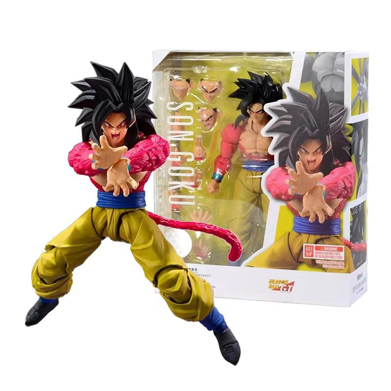 Фигурки SHF Dragon Ball GT Супер Сайян 4 Веджета Сон Гоку Фигурка Действия ПВХ Подвижная Коллекционная 16см Аниме Гоку Гогета Модель Игрушки