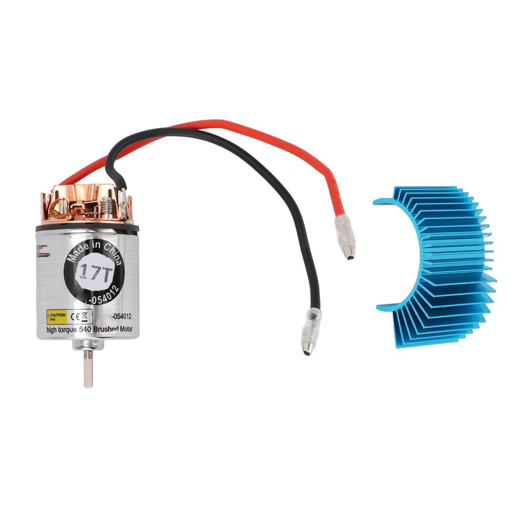 RC Brushed Motor Replacement Wide Compatibility Enhanced  540 RC Brushed Motor Stainless Steel Shell for 1/10 RC Car