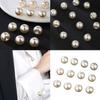 12Pcs Sturdy Washable Plastic Pearls Button for Childrens Clothing and Decorative Craft Applications