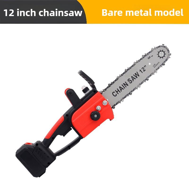 12 Inch Handheld Portable Branch Pruning Saw Rechargeable Household Woodworking Power Tool Brushless Electric Chain Saw