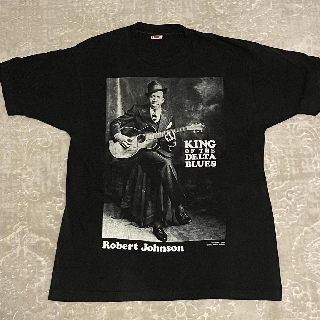 vintage Robert Johnson tee 1991 Shirt Men Women size S- IM0119