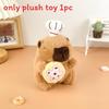 Chef Capybara Cartoon Plush Doll Children Toys Keychains Backpack Decoration