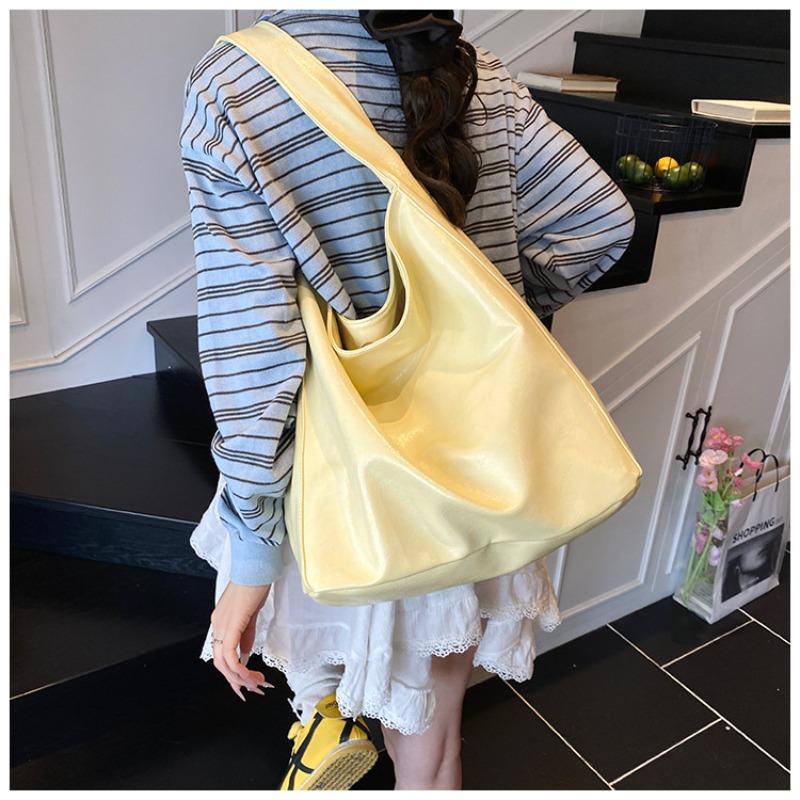 Вместительная женская новая модная и простая портативная наплечная сумка под мышкой, для поездок на работу, универсальная сумка-тоут