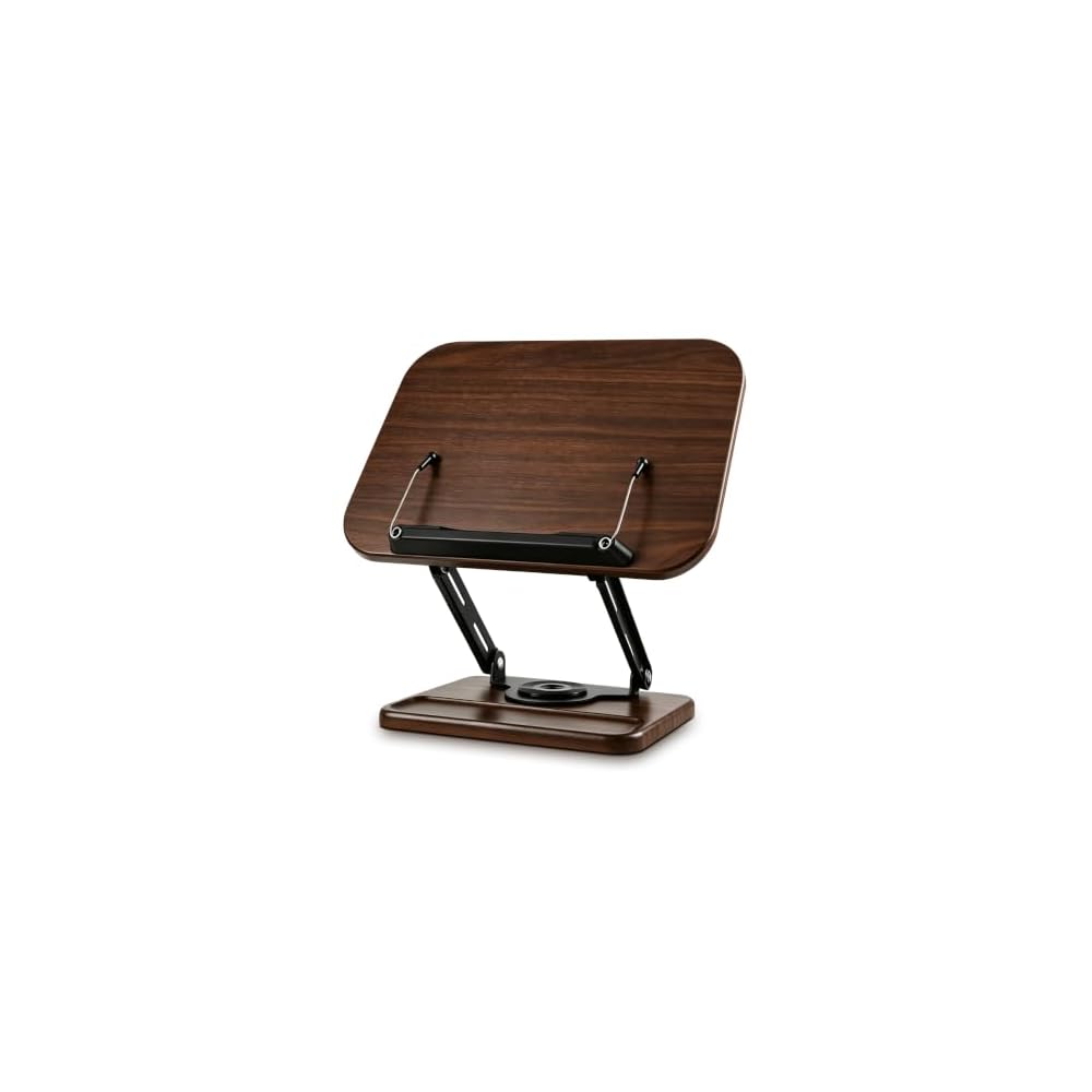 Bookstand, Desktop Book Stand, Study Stand, 360-degree Rotation, Stepless Height and Angle
