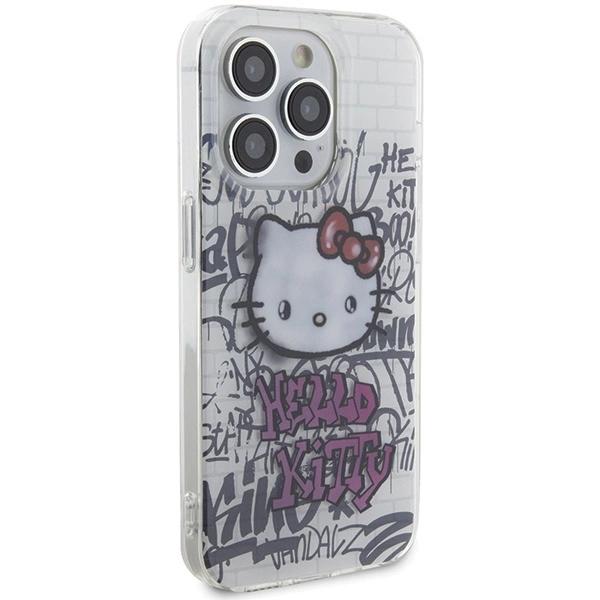 Etui Hello Kitty Iml Kitty On Bricks Graffiti Na Iphone 15 Pro Max - Białe
