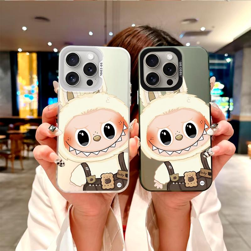 Модный чехол Labubu «Очаровательный рабочий стиль» для серий Oppo/Realme. Oppo A12, A1 Pro, A16K, Reno6 Lite, A3x, A32, A58, A17, Realme 7i, 9i, V23, C15...