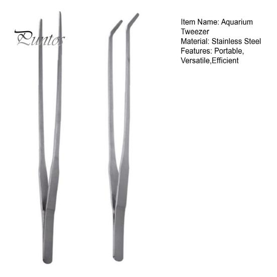 2 шт. аквариумные пинцеты из нержавеющей стали щипцы для кормления рептилий длинные прямые и изогнутые пинцеты ящерицы бородатый дракон змея аксессуары для резервуаров