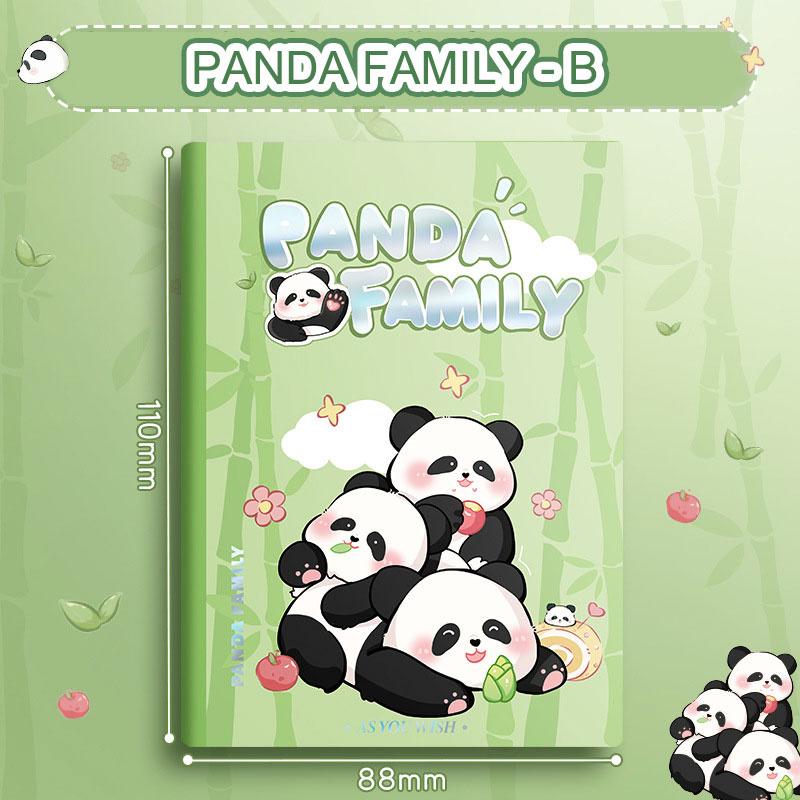 Panda Family Pocket Book A7 Notebook Мини-блокнот Твердый переплет Справочник Студент Чистый черновик Блокнот