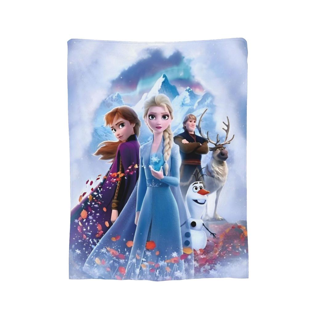 Замороженная Эльза Анна Олаф    Фэнтези Комедия Вязаные Пледы Флис  Супер Теплый Плед для Спальни Дивана Покрывало