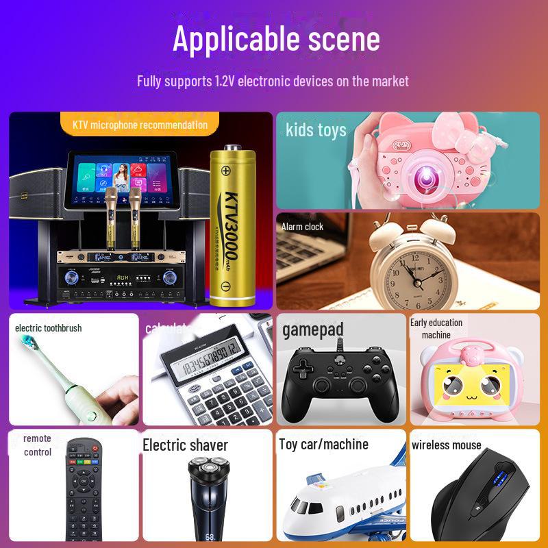 Аккумуляторные батареи: 20 штук, Бесплатная доставка - 1.2V 3000mAh для беспроводного микрофона KTV