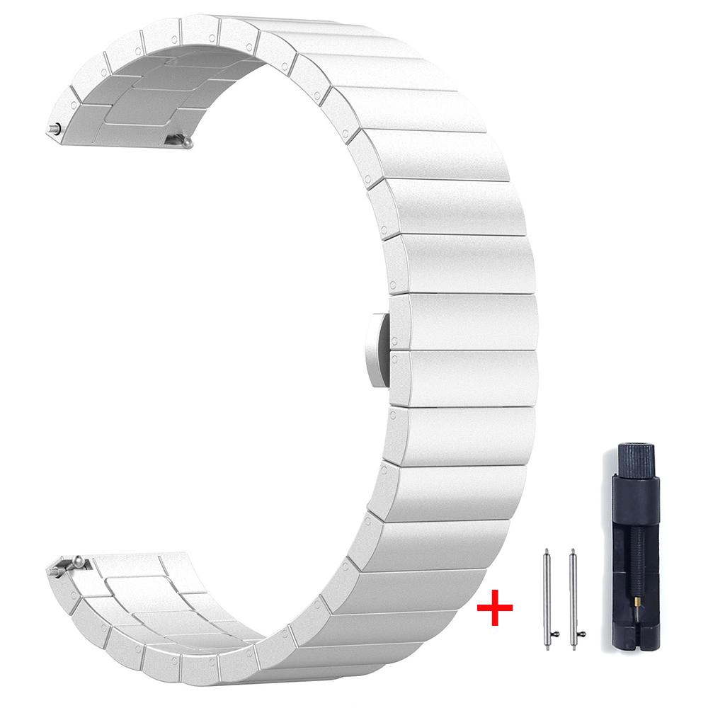 Stainless Steel Strap For Amazfit GTR 4 GTR 47mm 2e Metal Mesh Band For Amazfit GTS 4 mini/Bip 3 Pro/Stratos Wristband Bracelet