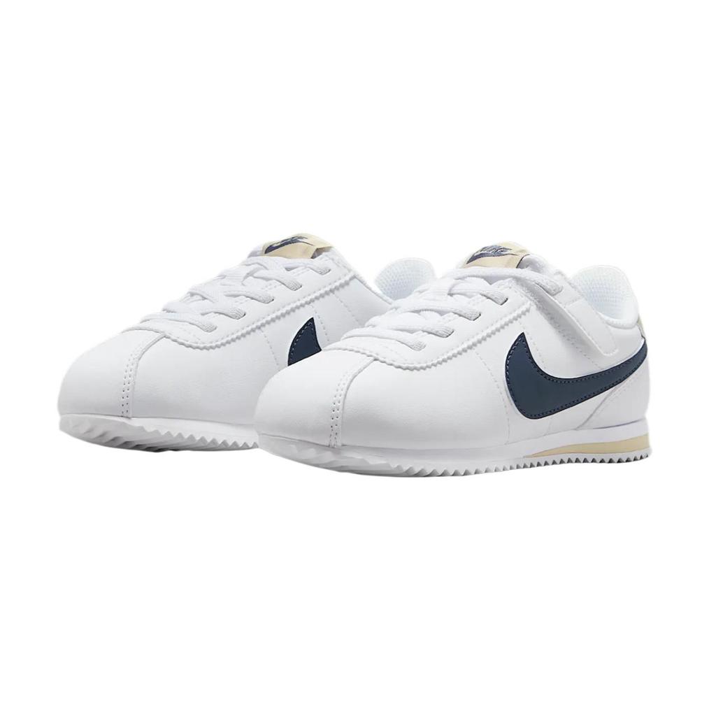Nike Cortez EasyOn Белый Пустынный Хаки Громовой Синий (PS) Детские кроссовки DM0951-114