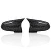 2 Pieces Rearview Mirror Cover Cap Carbon Black for BMW Series 1 2 3 4 X M 220i 328i 420i F20 F21 F22 F23 F30 F32 F33 F36 X1
