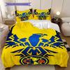 Club America Pattern Bedding Quilt Set Quilt Cover Pillowcase Home Decoration Birthday Gift (1 * duvet cover + 2 * pillowcase, without core)