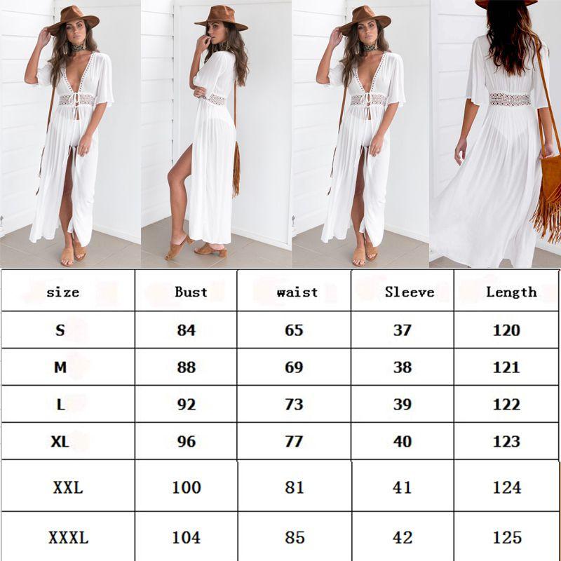 Lace Crochet Womens Bikini Beachwear Cover Up Beach Dress Summer Bathing Kaftan