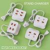 5.1A Fast Charging USB C Charger PD 4 Ports Wall Socket Mobile Phone Type C Charger Adapter Power Strip for iPhone 16 Samsung
