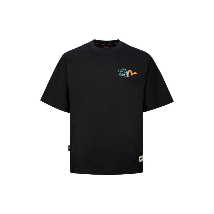 EVISU SS24 Godhead With Social Media Inspired Print Relax Fit T-shirt 2ESHTM4TS8058RXCT