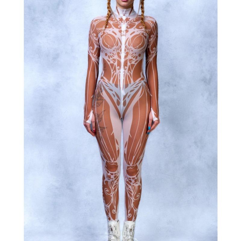 Унисекс Киберпанк 3D Цифровая Печать Хэллоуин Вечеринка Костюм для Ролевых Игр для Женщин и Мужчин Косплей Костюм Карнавальный Комбинезон