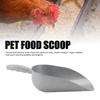 Erosion Resistant Grain Scoop Shovel Silver Multipurpose Feed Scoop Pet Food Scoop  Poultry Feed
