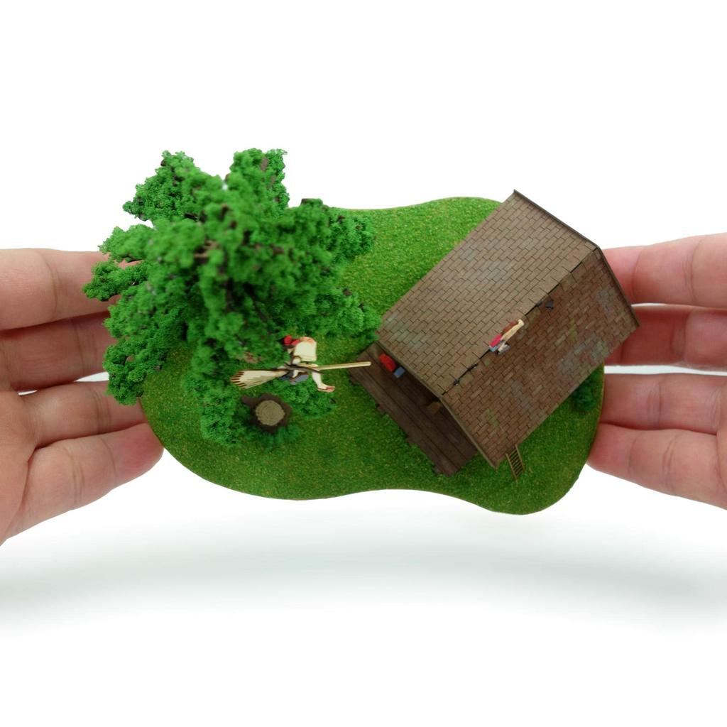 Sankei Studio Ghibli Series Delivery Service Kiki and Atelier Paper Craft 1/150 Kiki's Ursula's MP07-39