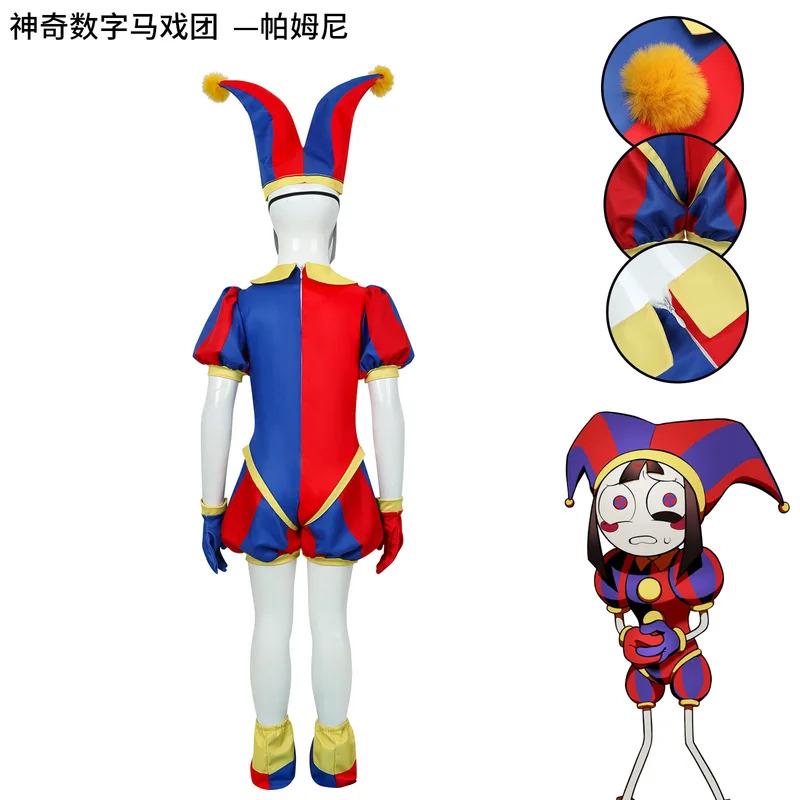 qq34The Amazing Digital Circus Jax Pomni Cosplay Costume Ragatha Caine Theater Halloween New Year Costumes for Kids Adul