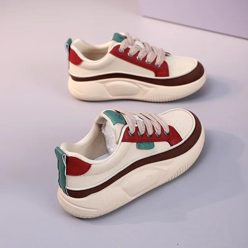 Zapatillas Mujer Женская вулканизированная обувь на платформе Повседневные кроссовки Модные шнуровки для спорта на открытом воздухе Бег Удобная обувь