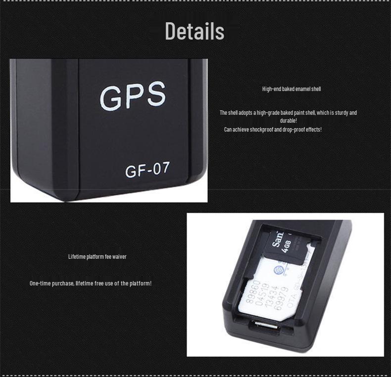 GPS-трекер GF07: Устройство от потери для автомобиля, пожилых людей и детей с сильным магнитом
