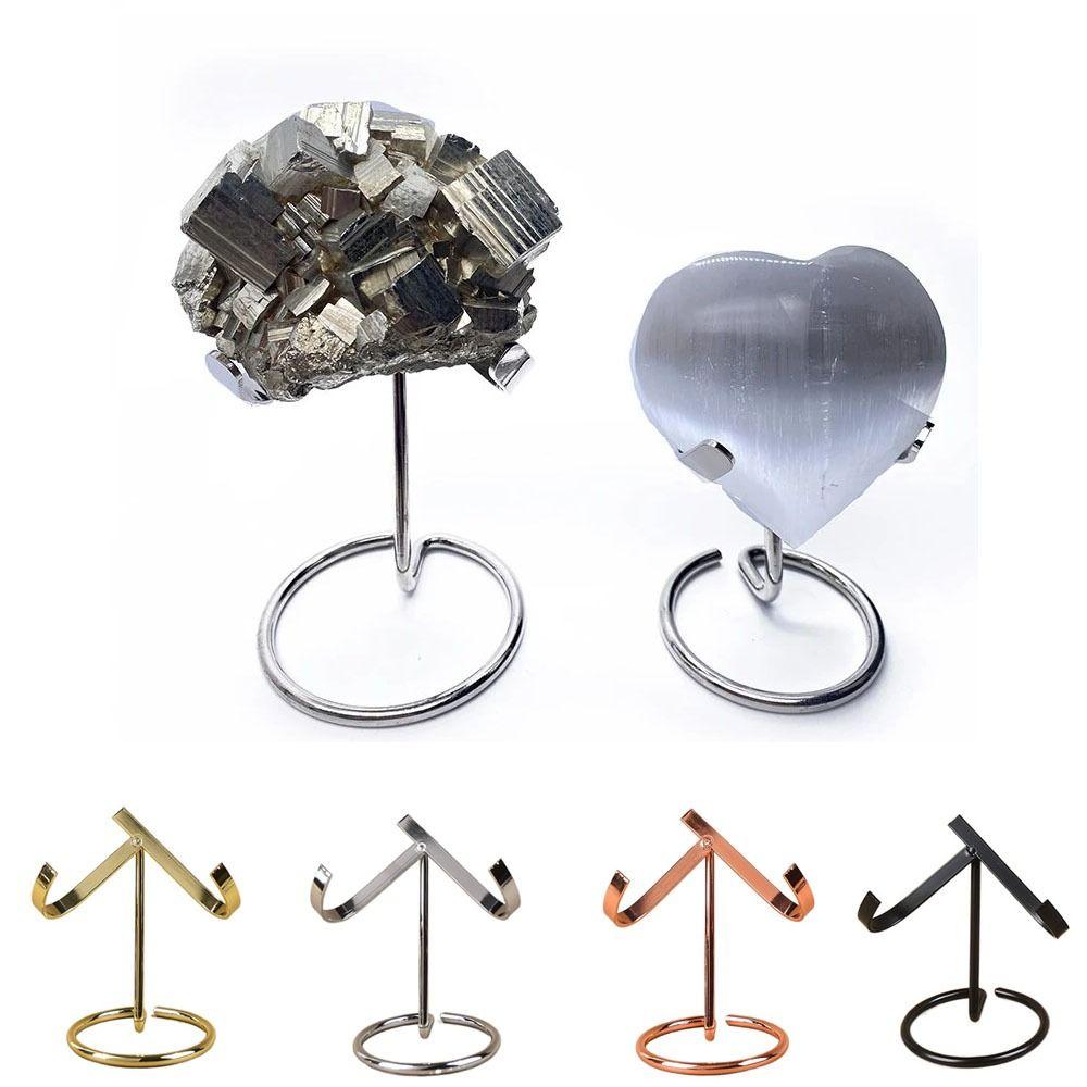 Металлическая подставка для чипа любви Серебристая/Золотистая/Черная Держатель для образца кристалла Домашний