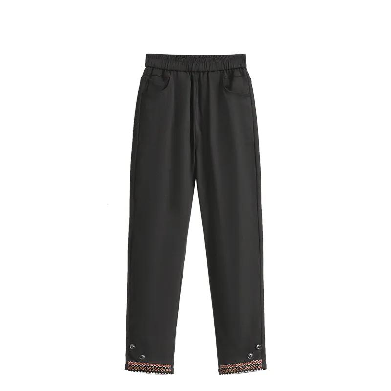 Весенние утягивающие брюки с высокой талией и маленькими ножками, женские длинные брюки больших размеров, эластичные базовые брюки, узкие женские брюки