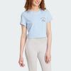 Adidas Sportswear T Shirt Women's Glossy Finish Blue JX5326