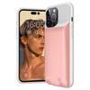 D98 Battery Case for iPhone 15 Pro Max , 8500mAh Extended Rechargeable Charging Phone Case - Pink
