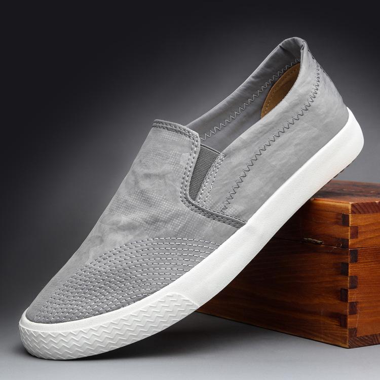 Новые осенние повседневные парусиновые кроссовки мокасины прогулочная мужская обувь слипоны впитывающие пот дышащие мужские туфли Zapatos De Hombre