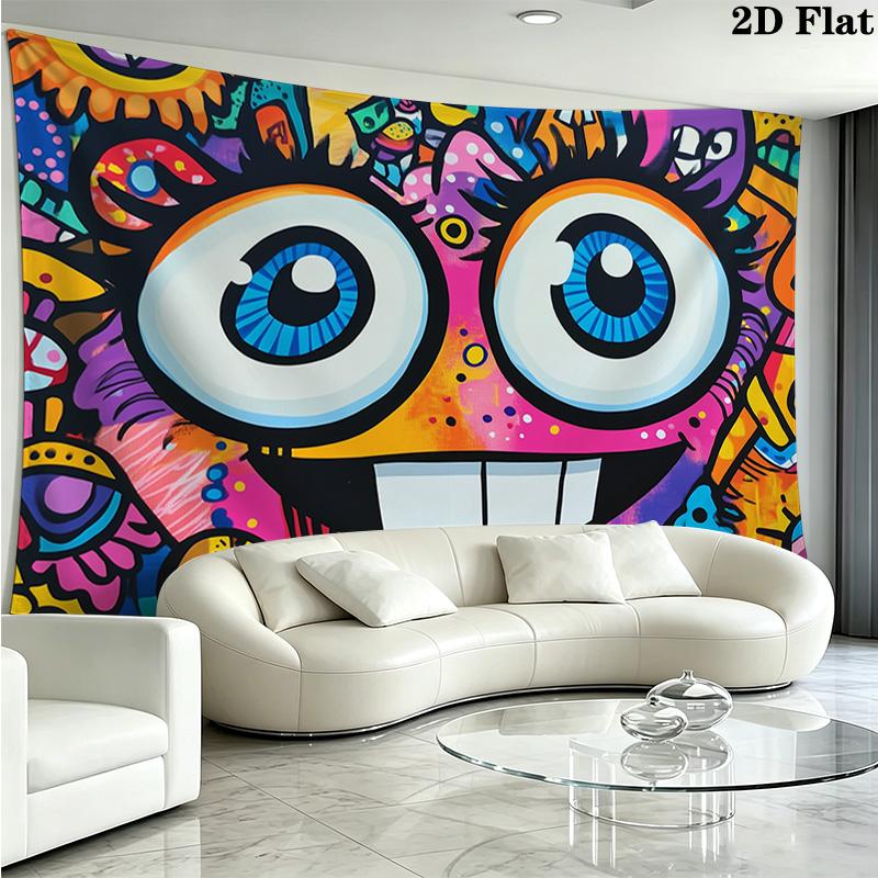 Colorful Graffiti Art Pattern Home Decor Tapestry, Wall Hanging, Decorative RV Wall Cloth.MGT0918164