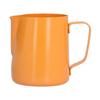 400ml PTFE Pointed Mouth Milk Frothing Jug Stainless Steel Coffee Jug for Home KitchenOrange
